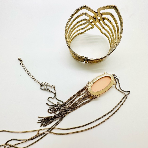 Tassel Iridescent Necklace Bracelet lot - Picture 7 of 17